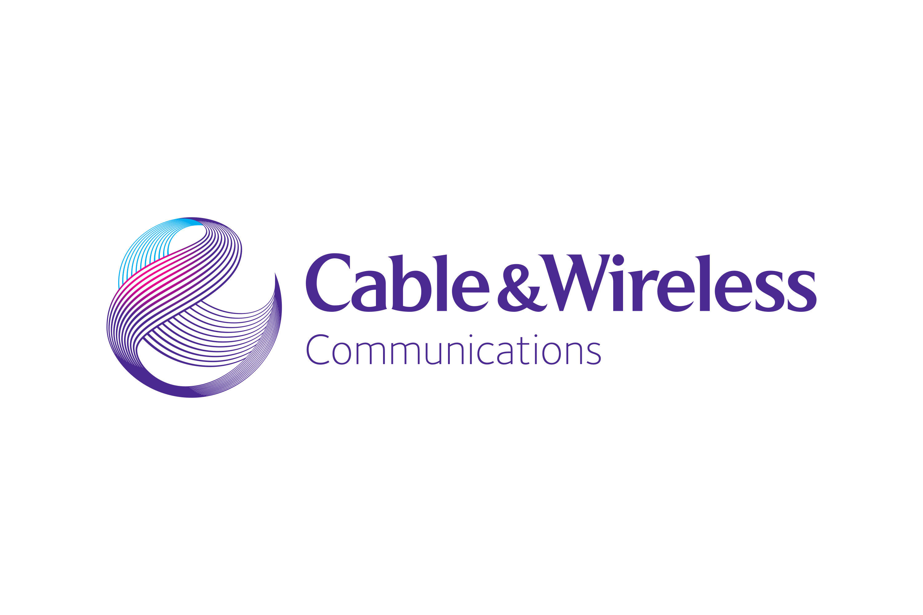 Cable Wireless Communications Logo Wine